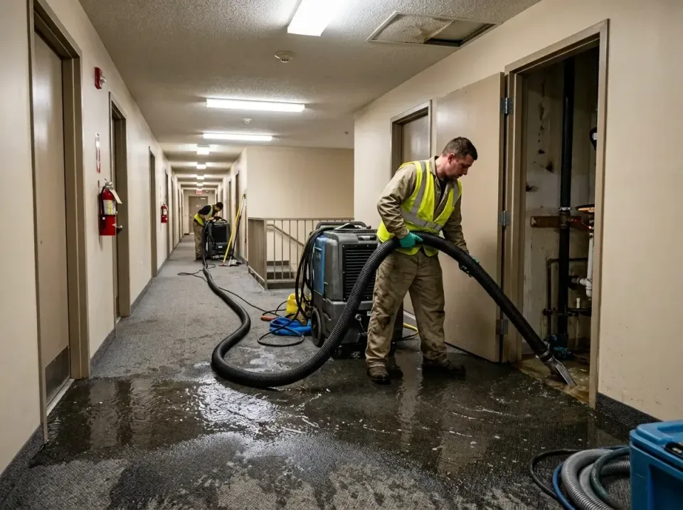 multi-unit-apartment-hallway-f-005 — frequently asked questions, Emergency Burst Pipe Water Extraction & Removal in North Dr…